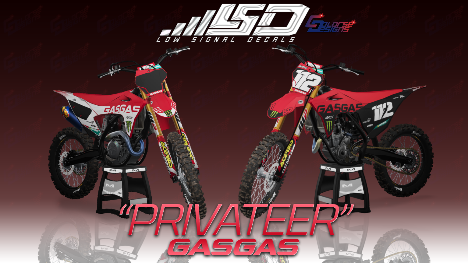 Low Signal Decals PRIVATEER GASGAS MXB Mods