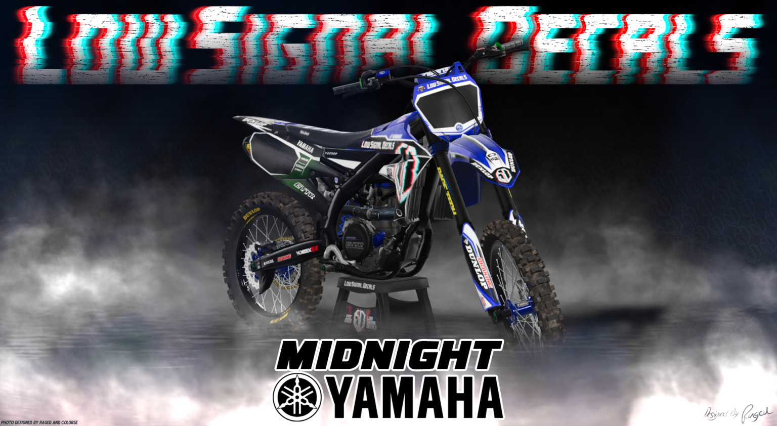 Low Signal Decals Midnight Yamaha YZ250F MXB Mods