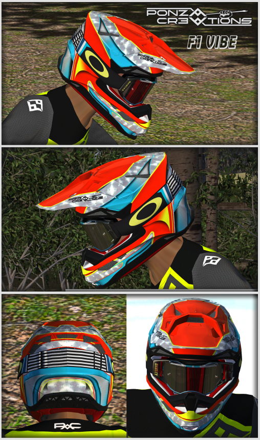 Helmet : Astars sm10 F1 Vibe By Ponza Creations – MXB-Mods.com