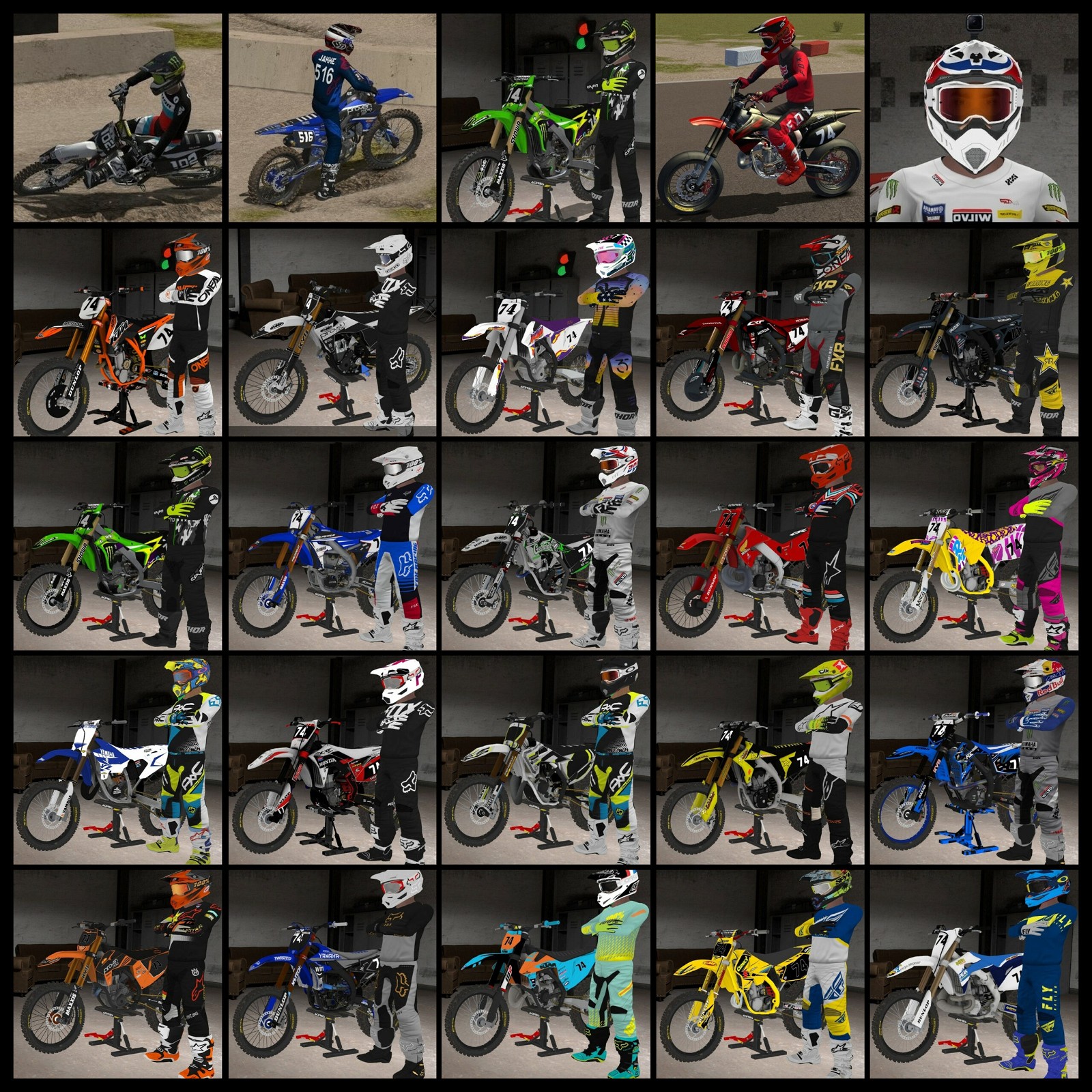 MEGA PACK PART 4 || RIDER & BIKES PAINTS, BOOTS, GLOVES, HELMET UPDATE ...