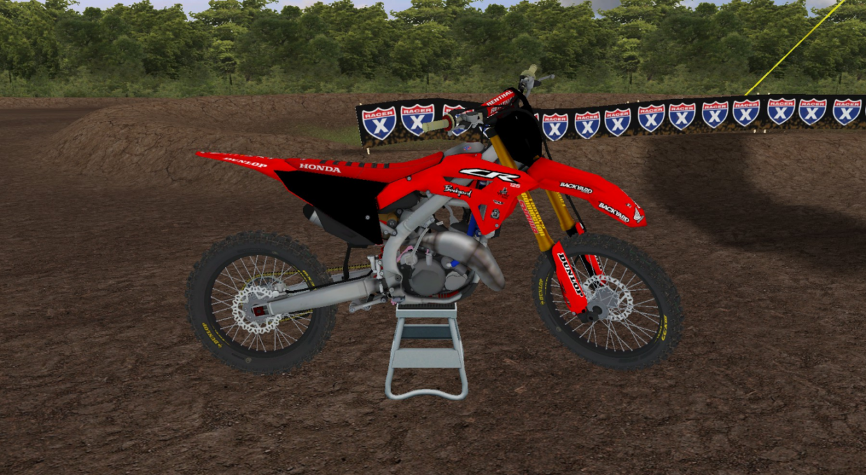 Skin Piloto de Motocross + Moto CR 125 - MixMods