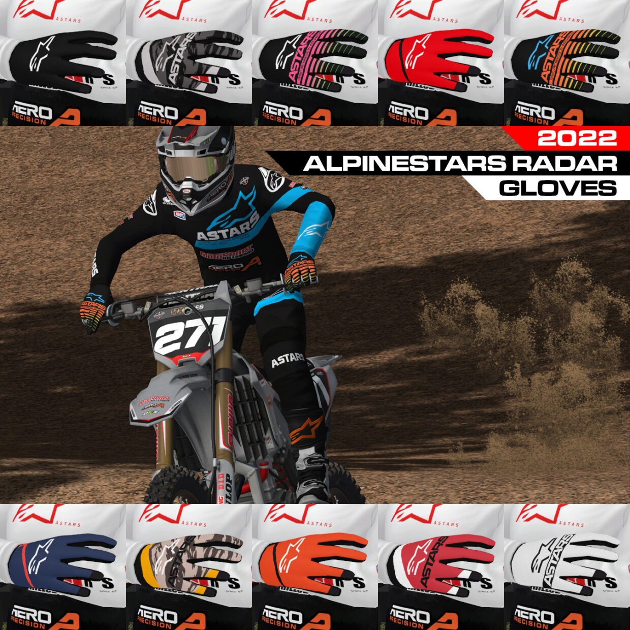 2022 Alpinestars Radar Gloves
