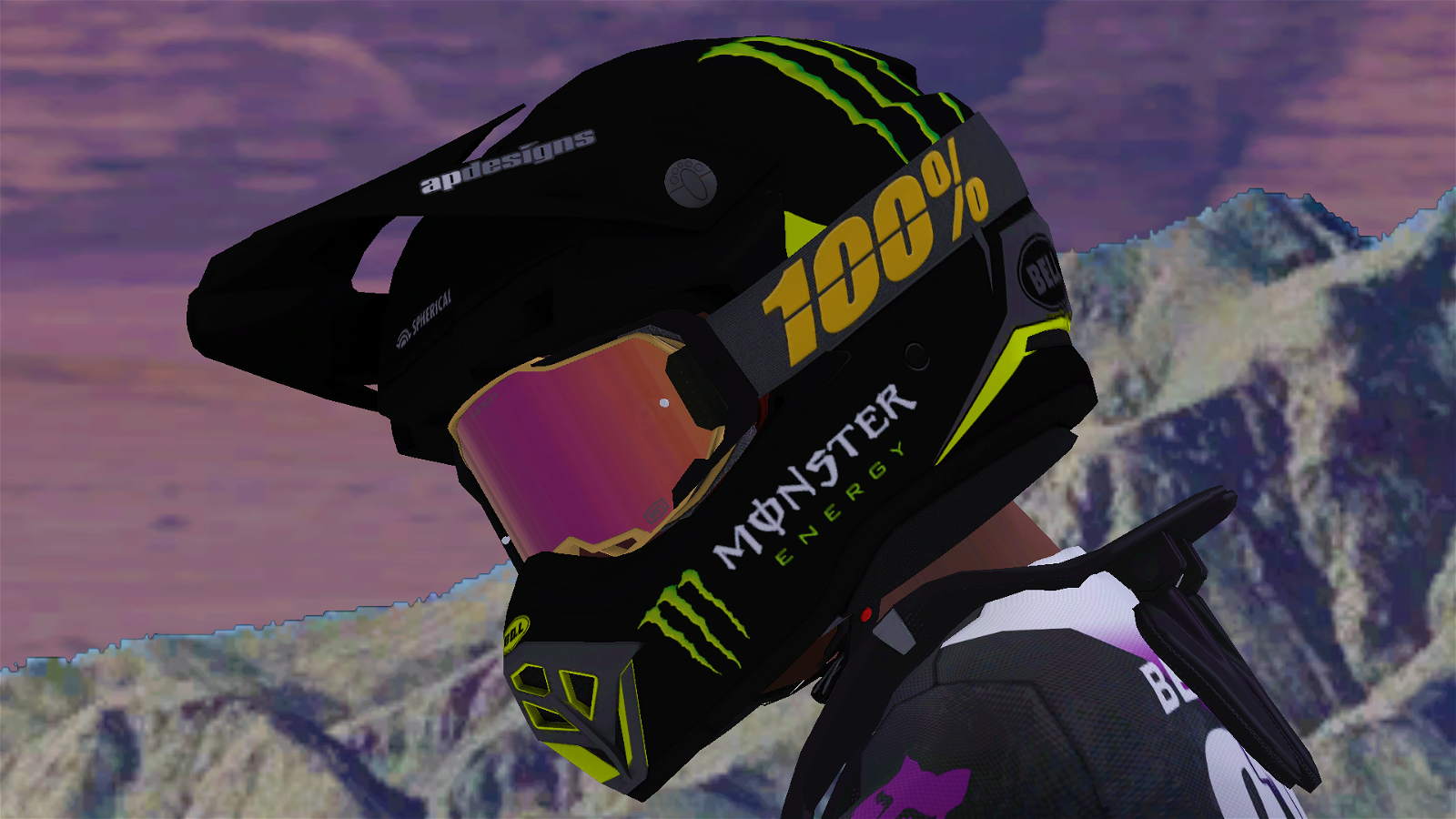 Monster energy sales mountain bike helmet