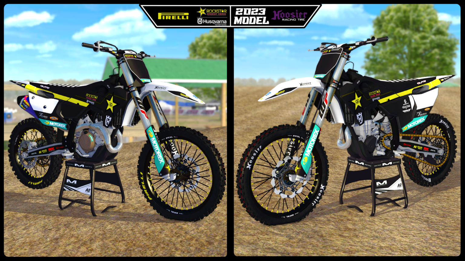 Rockstar Husqvarna With Custom Wheels – MXB-Mods.com