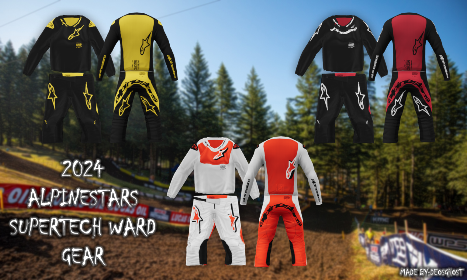 2024 Alpinestars Supertech Ward Gear + Updated PSDs – MXB-Mods.com