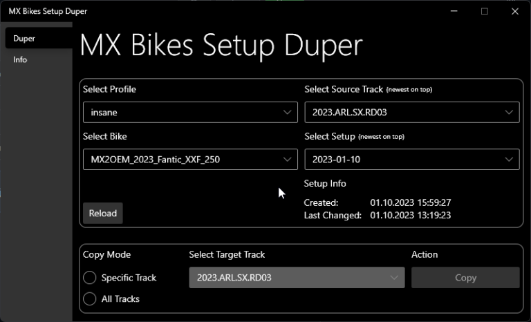 MXB TRACK MODDING TOOLS DOCS intelligence overview