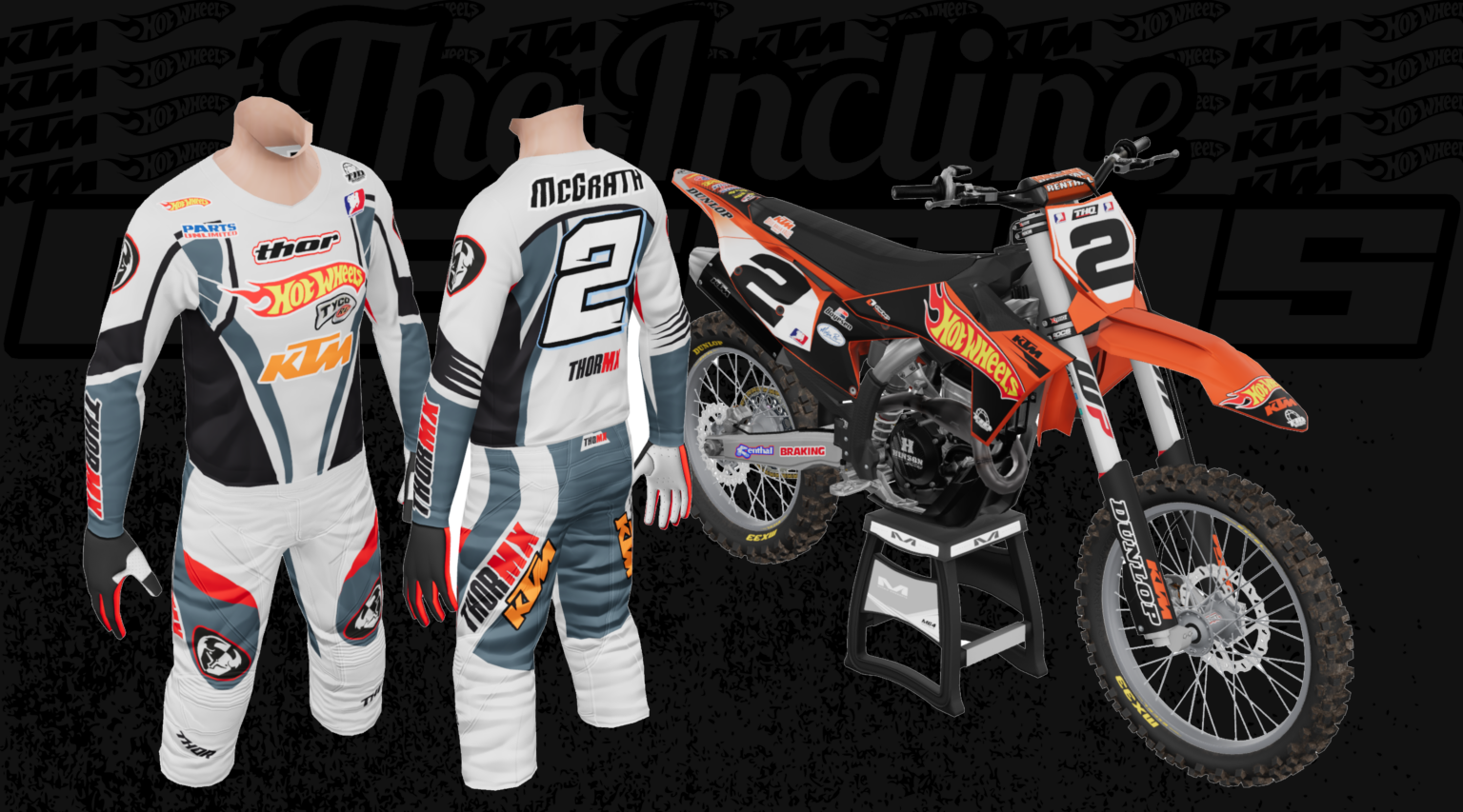 KIT DECO 250CRF 2025 JEREMY MCGRATH Couleur fonds de plaques