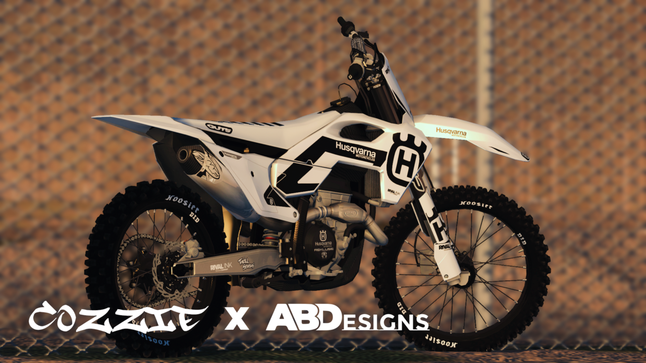 Husqvarna Rival Ink PROVEN WHITE Graphics Kit – MXB-Mods.com