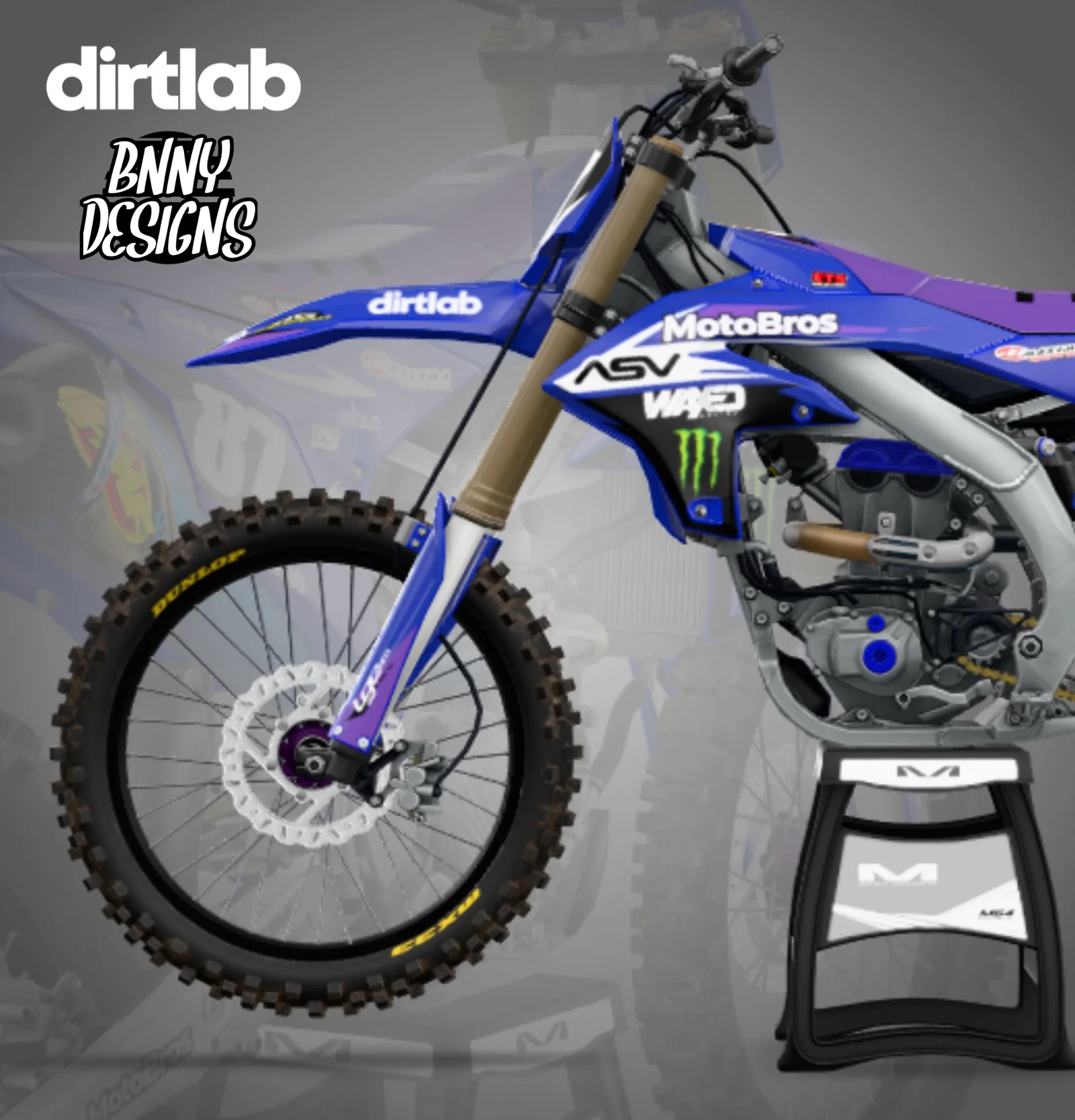 YAMAHA YZF 250 Hardy Muñoz #87 AMA SX DirtlabConcepts – MXB-Mods.com