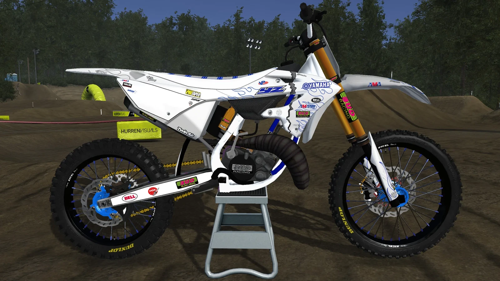125YZ White flame BUD Racing – MXB-Mods.com